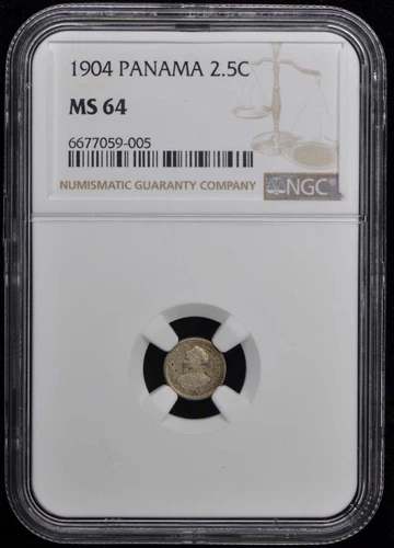 1904 PANAMA 2.5C NGC MS64