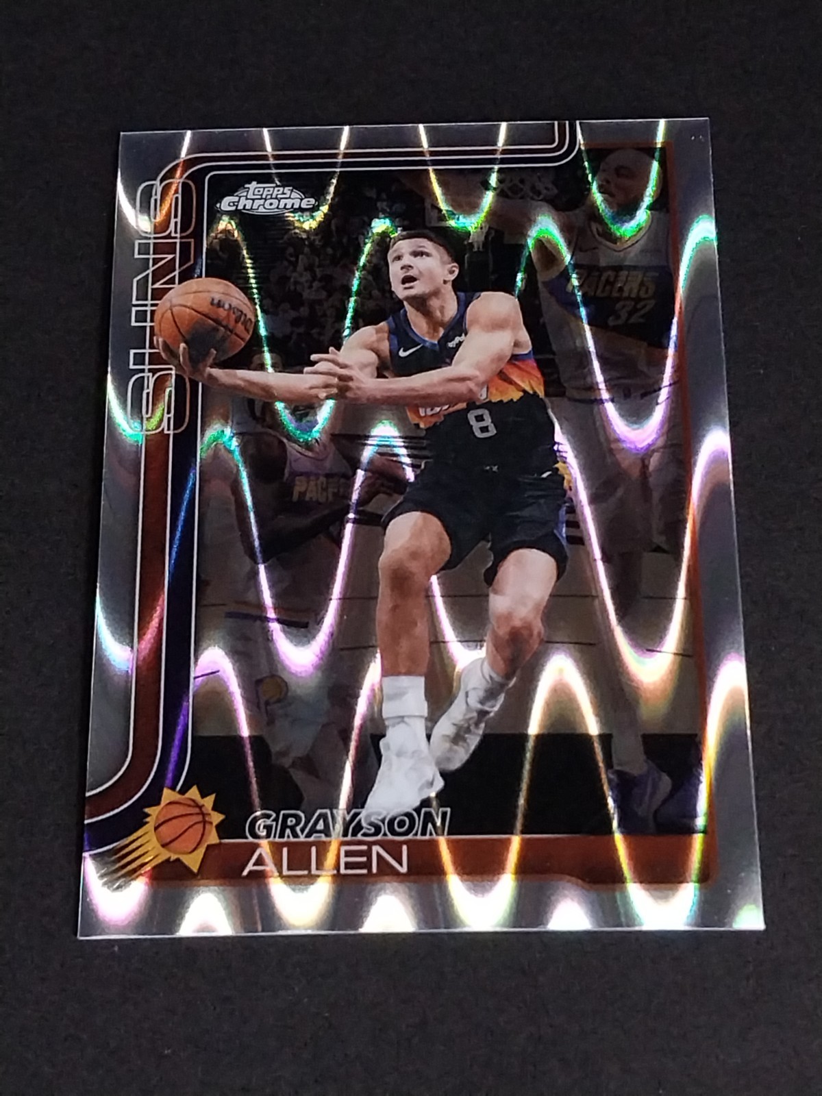GRAYSON ALLEN 2026 Topps Chrome Update NBA Basketball Card RayWave Refractor #95