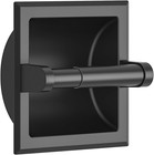 Bathroom Recessed Toilet Paper Holder Wall Mount Matte Black