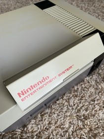 Original Nintendo NES Console w/ Excitebike Game & Booklet ONLY!! Works - READ!!