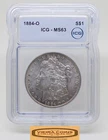 1884-O Morgan Silver Dollar, ICG MS63 - #B50103