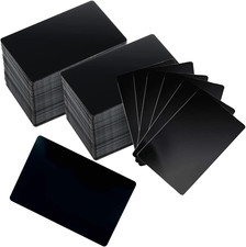 100 PCS Metal Business Cards Blank Aluminum Business Card Metal Engraving Blanks