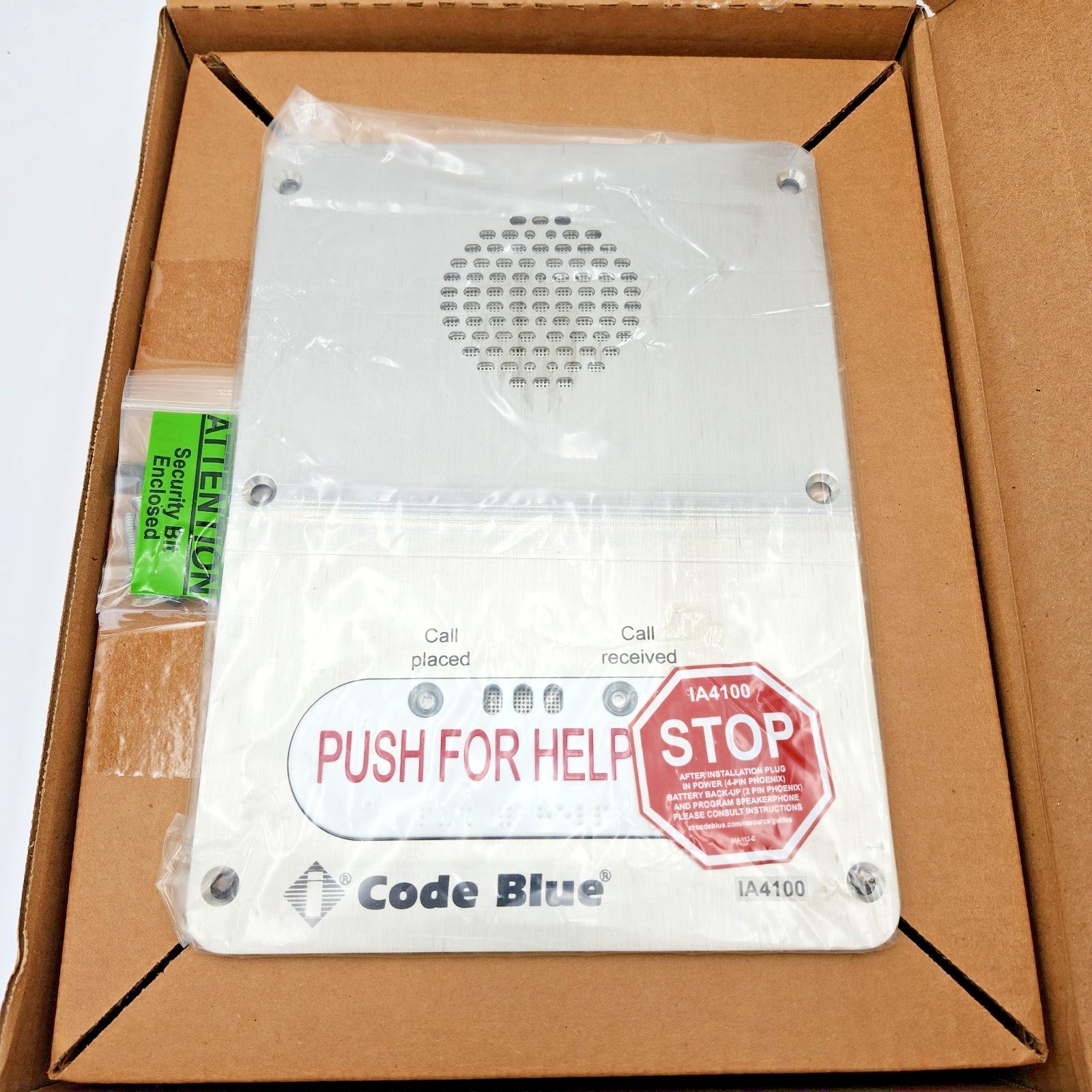 Code Blue InterAct IA4100 Emergency Phone Station 50001 Rev D4 New Open ...