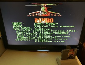 Rambo Complete in Box CIB (Nintendo, NES 1988) Great Shape w/Poster & Inserts!🔥