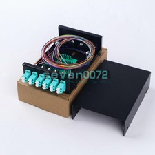 Fiber Optic Terminal Box 12 core LC MM OM3 adapter pigtail 6 Ports Patch Panel