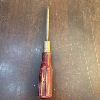 Vintage Stanley Phillips LIC. 1 No. 2 Wood Handle Screwdriver. Pat 2507231 USA