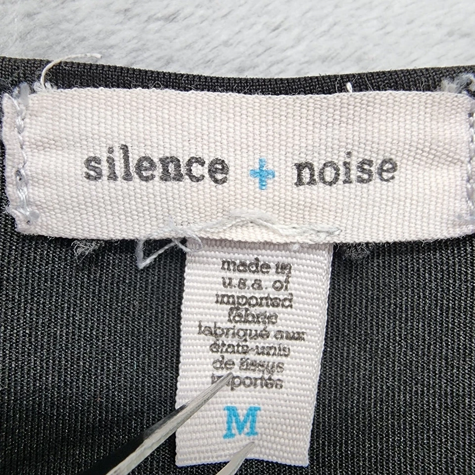 Silence + Noise Dress Size M Black Sleeveless Cutout O-Ring Mini Stretch Party - Image 4 of 4