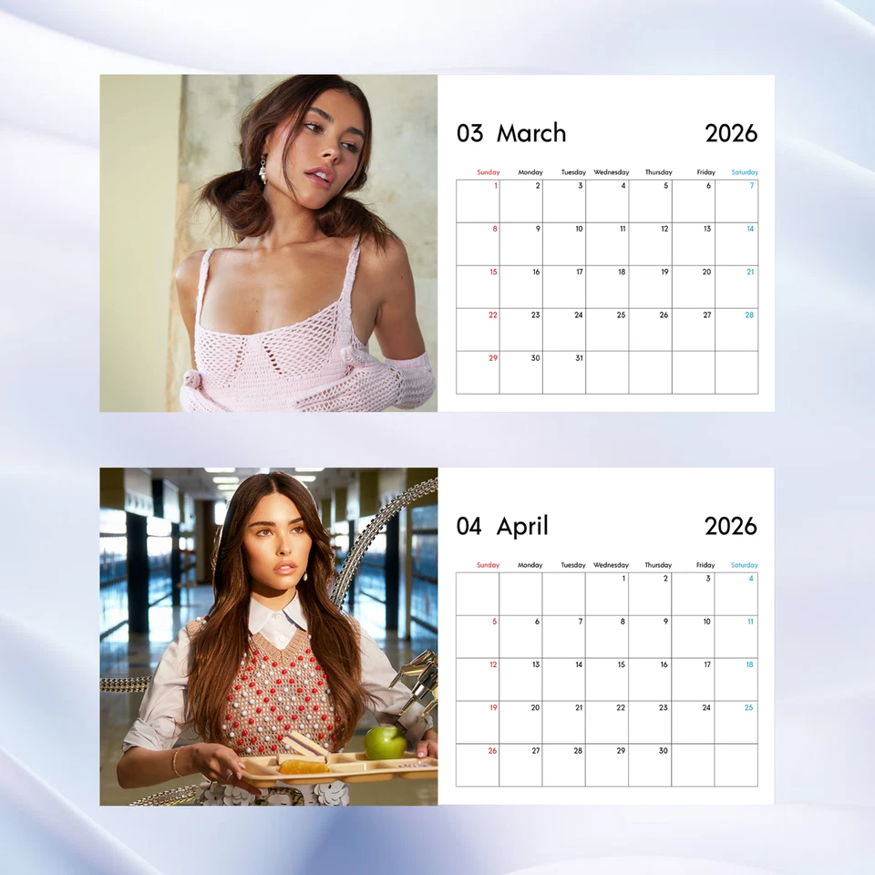 Madison Beer 2026 Calendar, Pop Star Wall Calendar, Teen Idol Gift Idea - Image 3 of 4