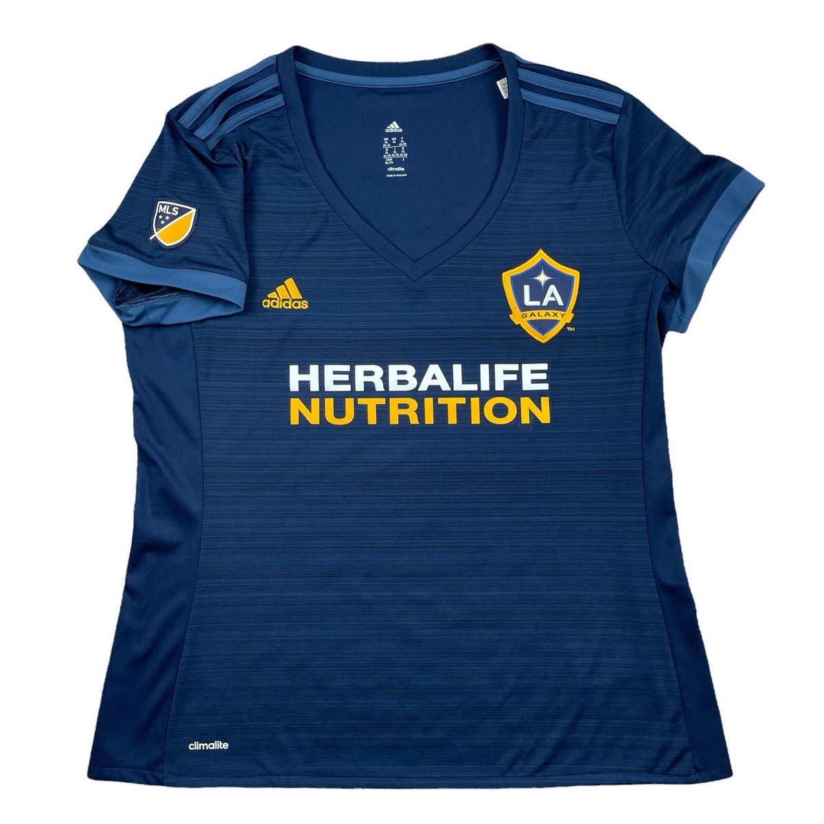 Women's LA Galaxy Adidas Climalite Soccer Jersey Blue size XL