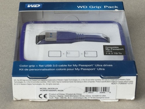 WD Grip Pack Case My Passport Ultra USB Drive Purple Grape WDBFMT0000NPL-NASN - Afbeelding 6 van 6