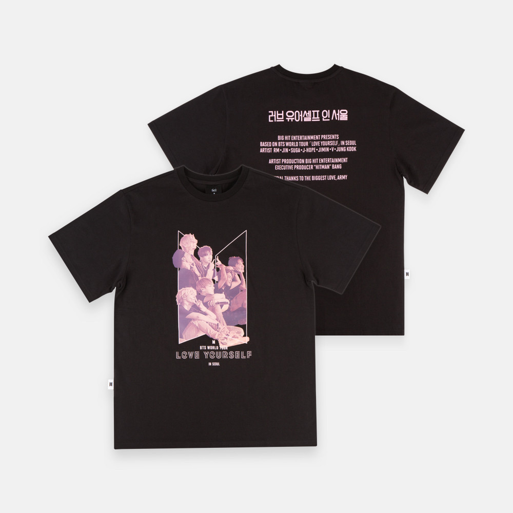 BTS WORLD TOUR LOVE YOURSELF in Seoul OFFICIAL MD T-shirt