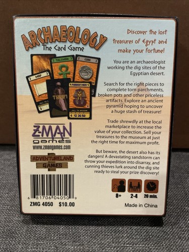 Z-Man Cardgame Archaeology - The Card Game Box MINT - Picture 2 of 4