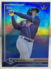 Wander Franco 2022 Topps x Bobby Witt Jr Crown Light Blue Rainbow Foil RC #d/150