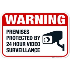 Video Surveillance Sign, CCTV Camera Warning Sign,