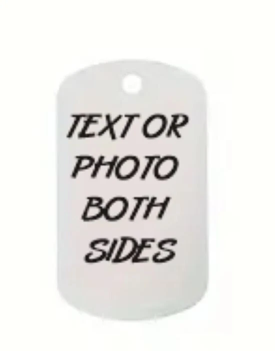 Personalized Custom Photo Necklace Pendant Dog Tag Picture Double Sided Gift - Image 2 of 4