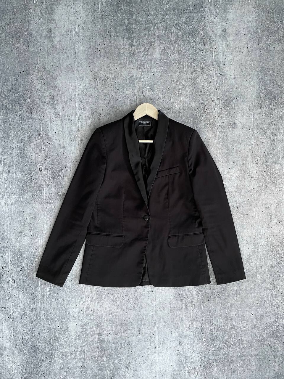 Giacca Yves Saint Laurent uniforme bellezza taglia 40 nera donna
