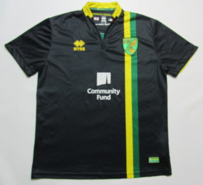 Maillot Domicile Norwich City 2016-2017 - Errea Taille L Jaune - Occasion Excellent état