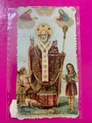Santino Holy Card, Vraie Image De San Nicola Di Bari - Rif. 11375