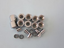 Lowrider Hydraulics 6 Nut And Sleeve 10 Sets Chrome For Stainless Hard Line