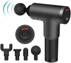 Muscle Massager Gun Deep Percussion Massage Vibrating Tissue 4 Heads 6 speeds
