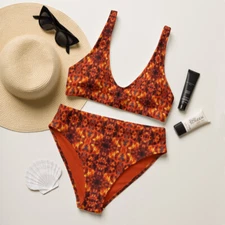 Fired Up! - Recycled High-Waisted Bikini
