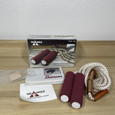 Vintage 1985 Fitness Pro The Triangle Jump rope Model #500 W/ Instructions