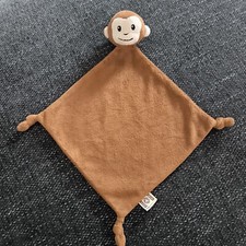 Doudou Losange Plat singe Marron NATURE PLANET etat neuf