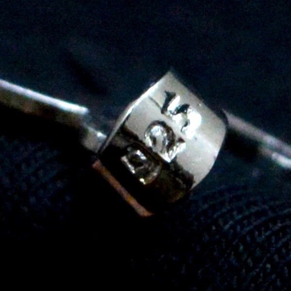 Кулон из стерлингового серебра 925 пробы с инициалом M унисекс - Изображение 2 из 2