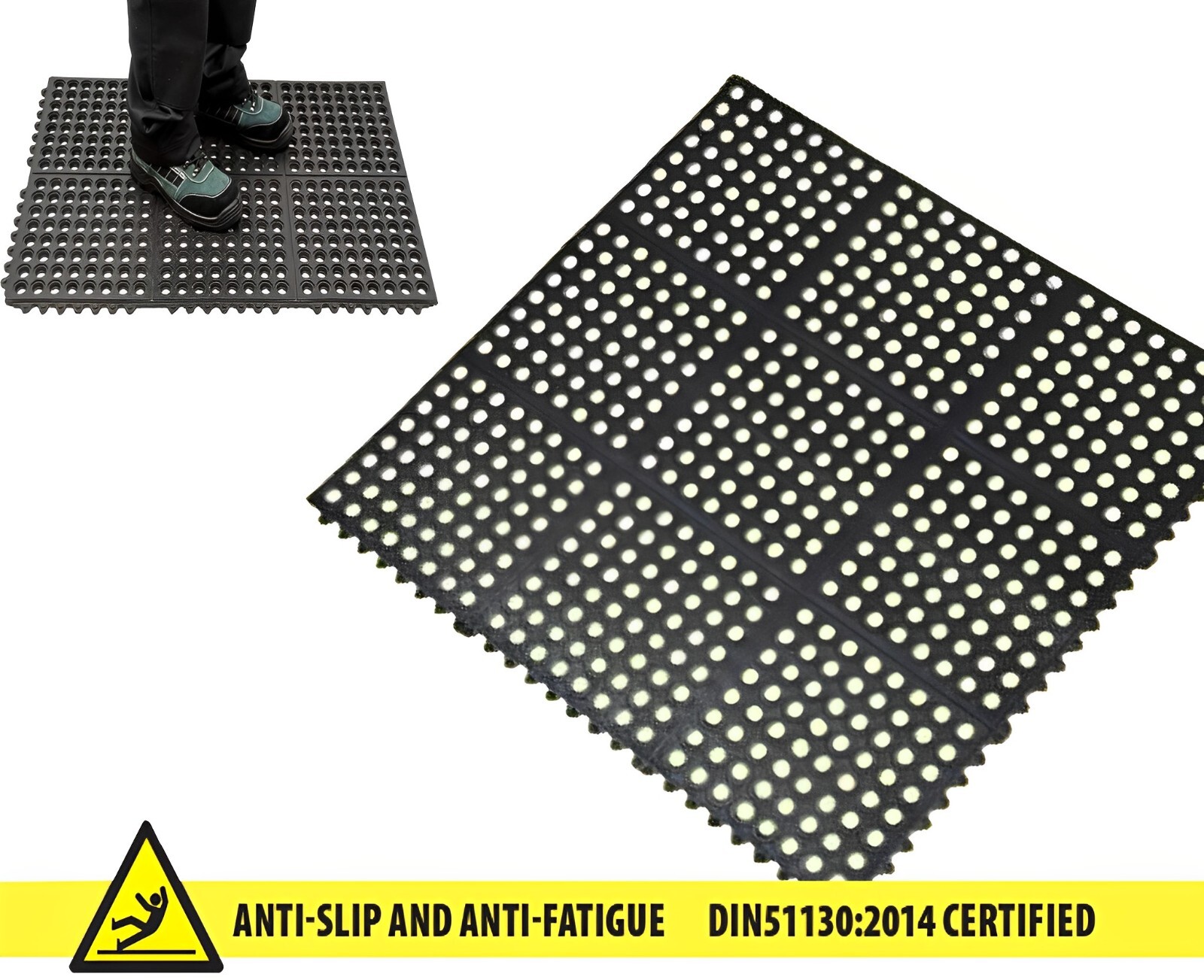 Rubber Flooring Matting Heavy Duty Mat Garage Work Warehouse Rubber Mat