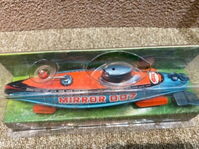 Bullmark Mirror007 Submarine Tin Toy Mirror Man Syowa Interior