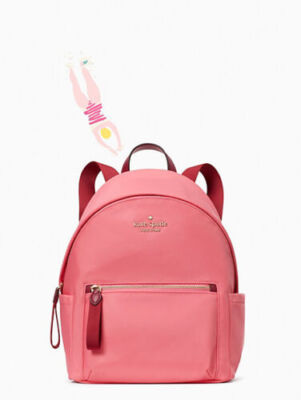 Kate Spade Chelsea Medium Nylon Backpack - Brand New Deep Dahlia
