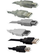 1Ft-15Ft USB 2.0 A to B Cable High Speed Printer Scanner HDD Modem Camera PC MAC