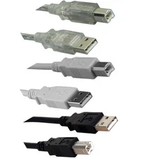 1Ft-15Ft USB 2.0 A to B Cable High Speed Printer Scanner HDD Modem Camera PC MAC