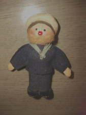 Vintage Sailor Doll - Felt and Celluloid - slightly under 4" tall - England