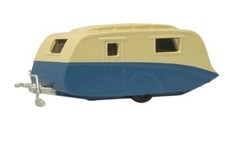 Oxford Diecast 76CV002 OO Gauge Caravan Cream And Blue