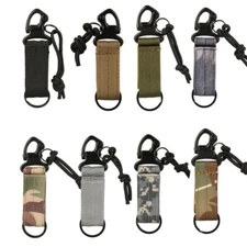 Tactical Military Molle Nylon Key Hook Carabiner Webbing Clip Belt Buckle Strap