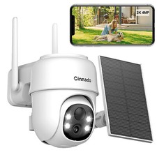 Cinnado Security Camera Outdoor,WiFi Outdoor Pan-Tilt 360 View Motion Detection
