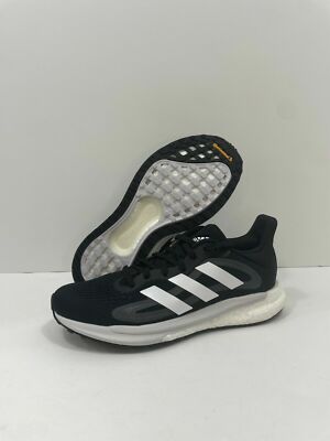 Adidas Solar Glide 4 Shoes Womens Running Jogging Trail Black/White FY4111 Sz 11