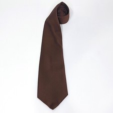 Vintage Wemlon By Wembley Washable Men's Neck Tie Brown Textured 4" Wide 56" Lon