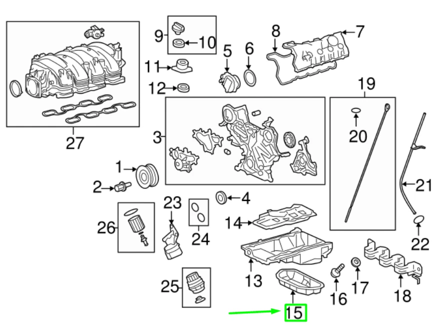LEXUS IS XE30 Oil Pan 1210238021 NEW GENUINE - Image 2 of 3