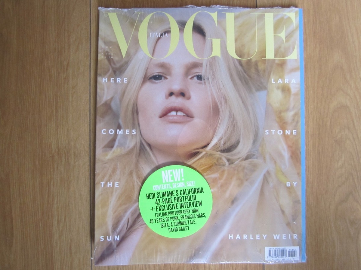 Vogue Italia Magazine August 2017 Lara Stone By Harley Weir