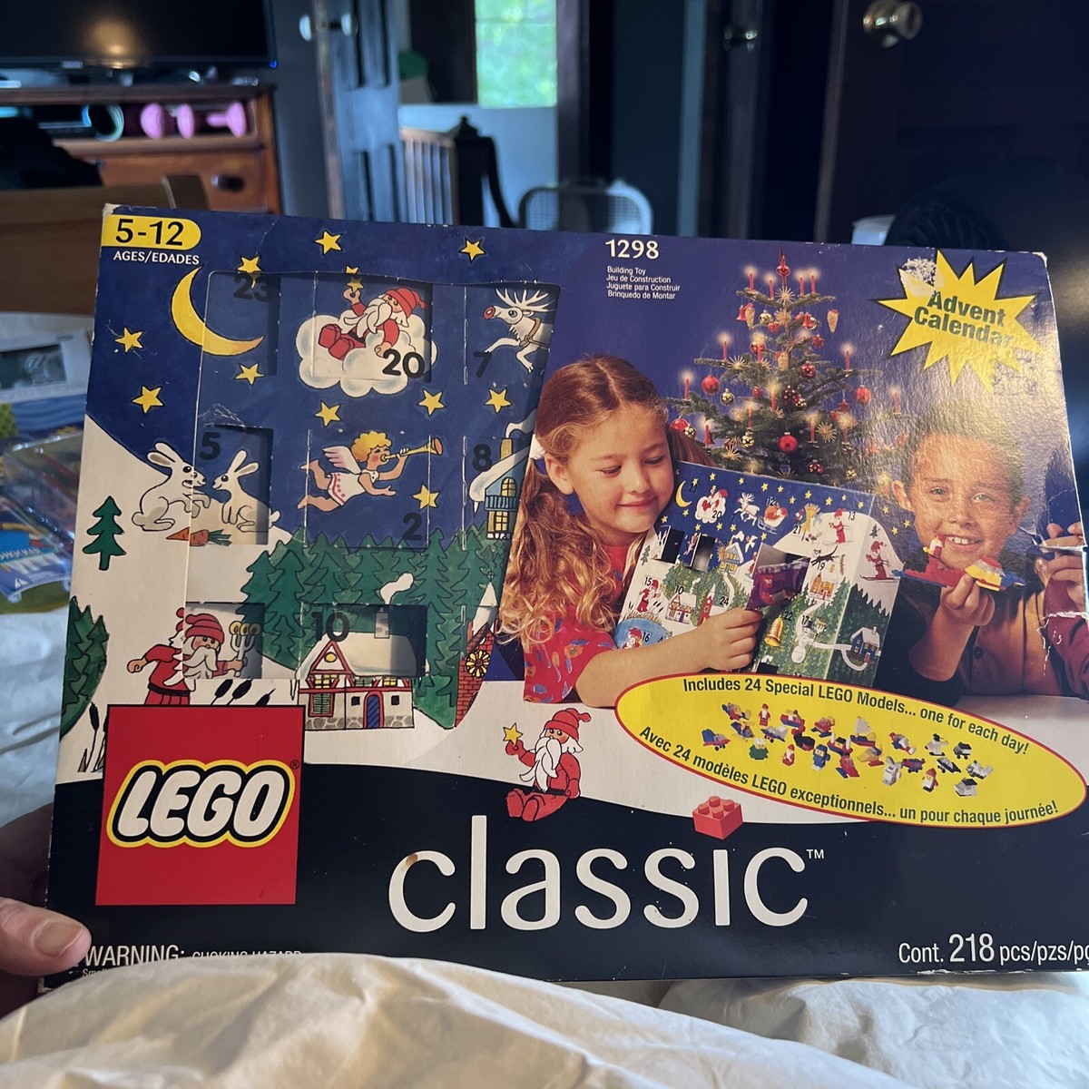 1998 Lego Classic Holiday Christmas Advent Calendar 1298 218 Pc