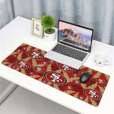 San Francisco 49ers Oversize Rubber Keyboard Pad Printed Mouse Pad 11.8x31.5in