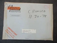 11/20/78 Glasco Electric Co. revision catalog pages