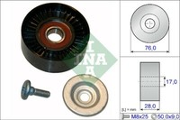 INA 532 0648 10 Deflection/Umlenkrolle, Keilrippenriemen FüR Mercedes-Benz
