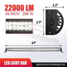 2232425052 Inch Curvedstraight Light Bar Flood Spot Combo Roof Bumper Light 2232425052 Inch Curvedstraight Light Bar Flood Spot Combo Roof Bumper Light