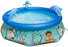 H2OGO Underwater Oasis Spray Pool 3 Dolphins w/ 1 Sprayer Kids Splash Pools