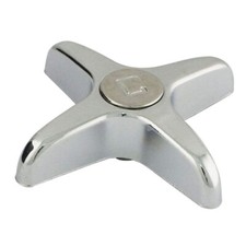 Price Pfister Beaux Art Tub Shower Faucet Cross Handle - Chrome Metal - COLD