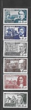 1970 FRANCE SERIE PERSONNAGES CELEBRES  N° 1623 A 1628 NEUF **