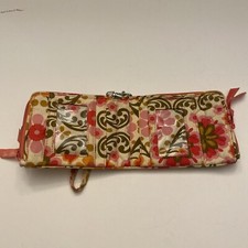 Vera Bradley Double ID Wristlet Floral Pinks-green Folds Magnetic